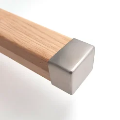 Fortia Embout de rampe d'escalier carré acier inoxydable- Accessoire D'Escalier