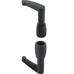 Autres Volet Battant<Embouts espagnolette longs, noir composite, haut et bas, lot de 2