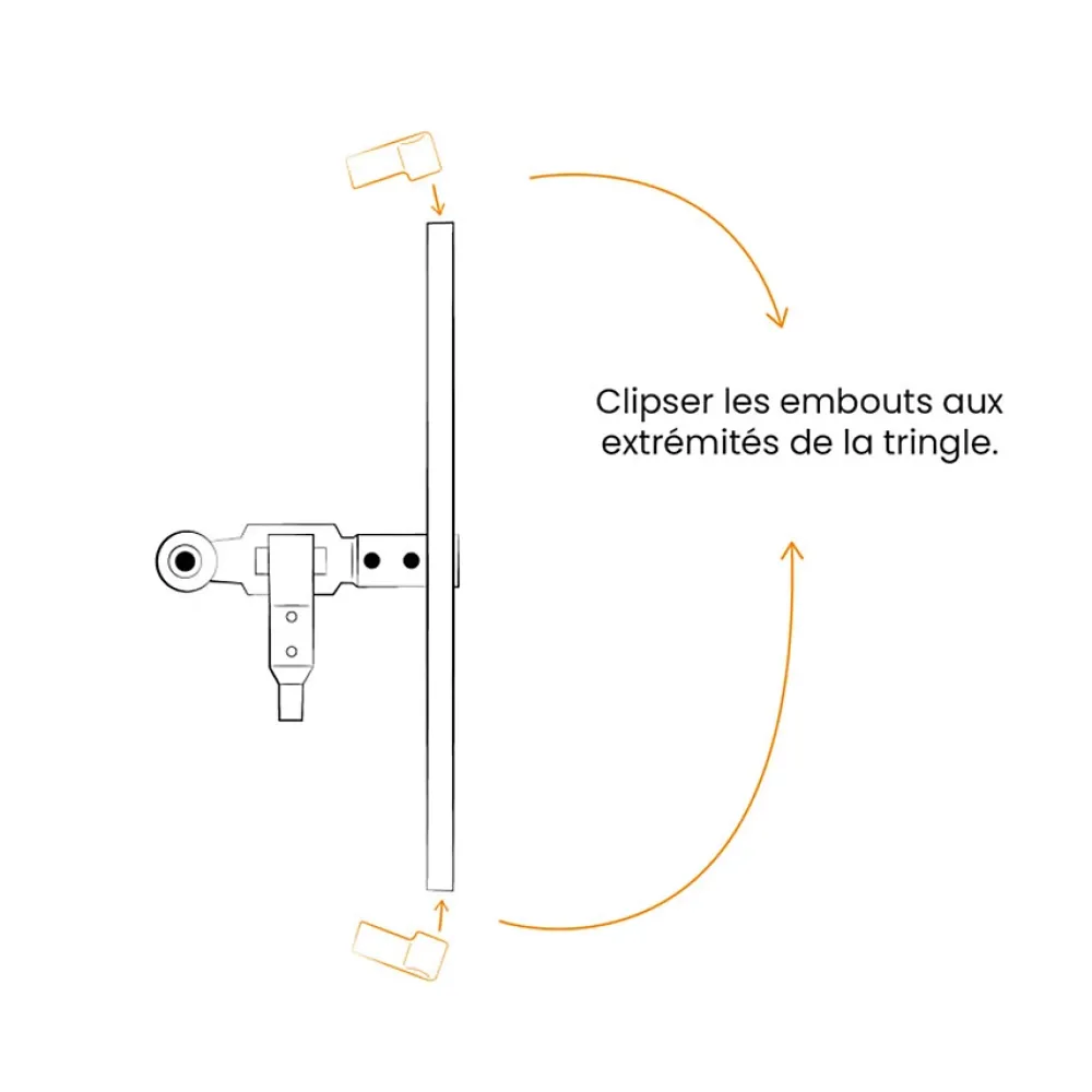 Autres Volet Battant<Embouts espagnolette longs, noir composite, haut et bas, lot de 2