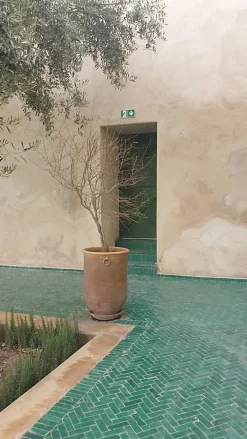 Hendaya Carrelage Sol Effet Carreaux De Ciment<EN STOCK - Bejmat véritable 5x15 Vert Turquoise-