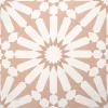 Hendaya EN STOCK - Carreaux de ciment véritable - Arabesque - Champagne - 20x20 -- Carrelage Sol Effet Carreaux De Ciment