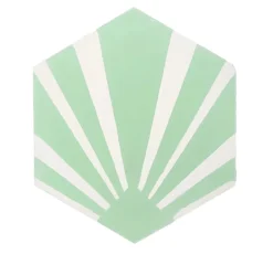Hendaya Carrelage Sol Pour Cuisine<EN STOCK - Carreaux de ciment véritable - Gatsby - Vert Amande