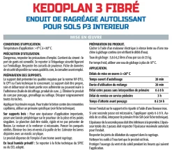 Semin Ragréage Et Primaire Pour Carrelage<Enduit de Ragréage Autolissant Kedoplan Fibré , Sol Intérieur, sac de 25 kg