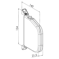 Slid’Up By Mantion Volet Roulant<Enrouleur de sangle arrondi pour volet roulant avec sangle de 5,5 m - gris anthracite