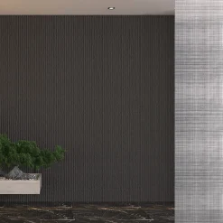 Divina Home Panneau Mural Décoratif<Ensemble de 12 panneaux décoratifs effet pierre 3D, revêtement mural PU 8,6 m², dimensions 120x60x2,5 cm, finition oxydée