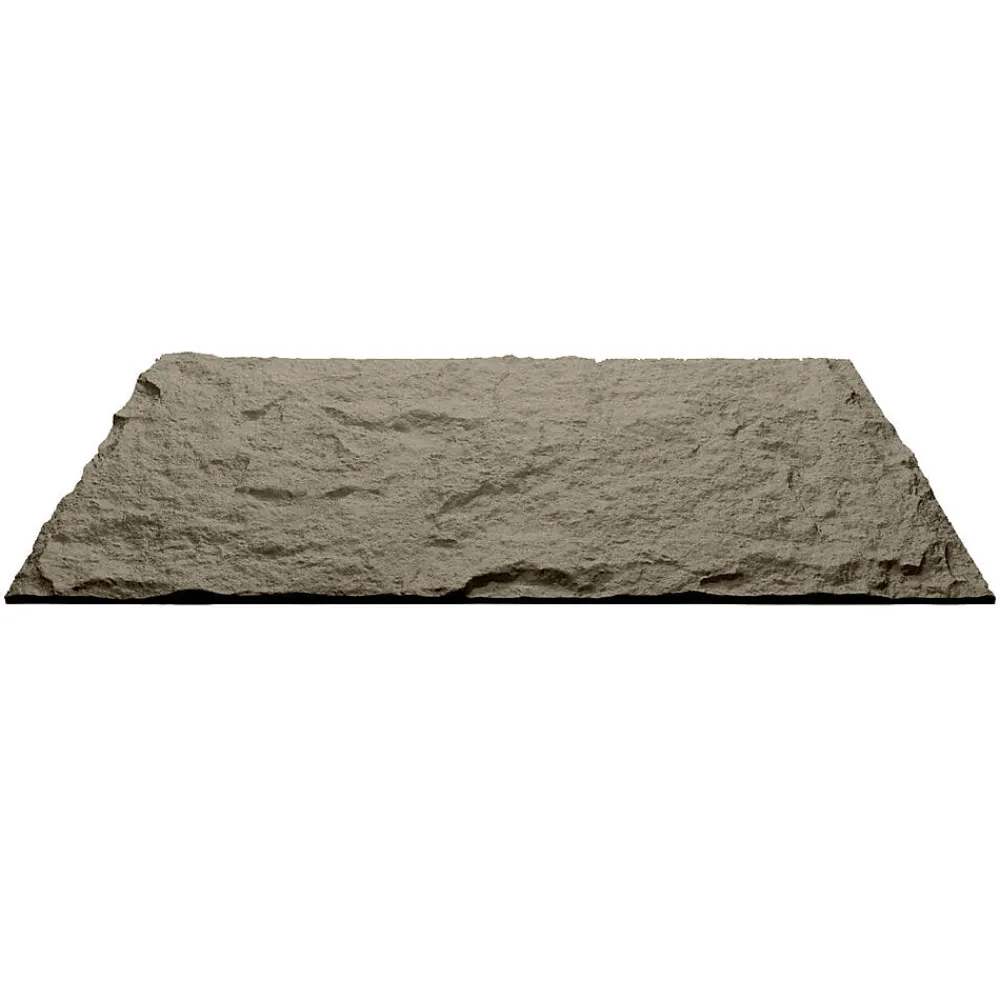 Divina Home Panneau Mural Décoratif<Ensemble de 10 panneaux décoratifs effet pierre 3D, revêtement mural PU 7,2 m², 120x60x3 cm, gris ciment