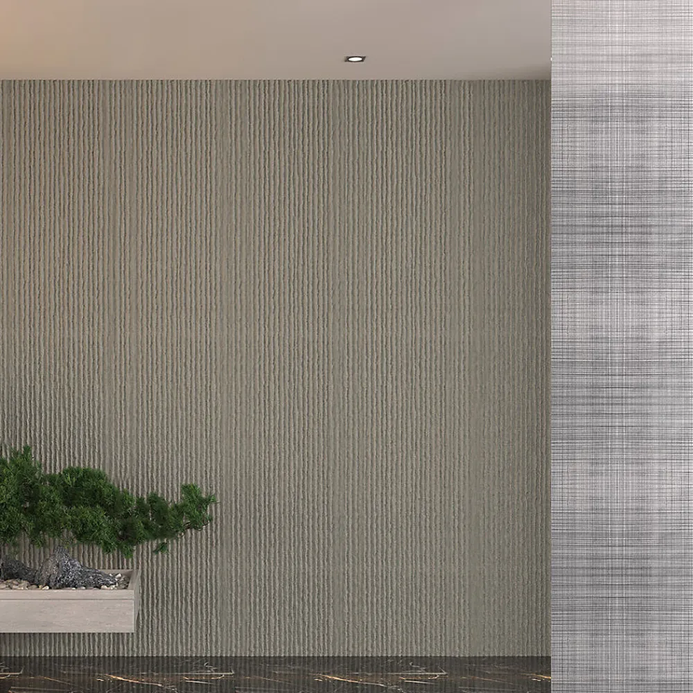 Divina Home Panneau Mural Décoratif<Ensemble de 12 panneaux décoratifs effet pierre 3D grattée, revêtement mural PU 8,6 m² (120x60x2,5 cm), gris roche