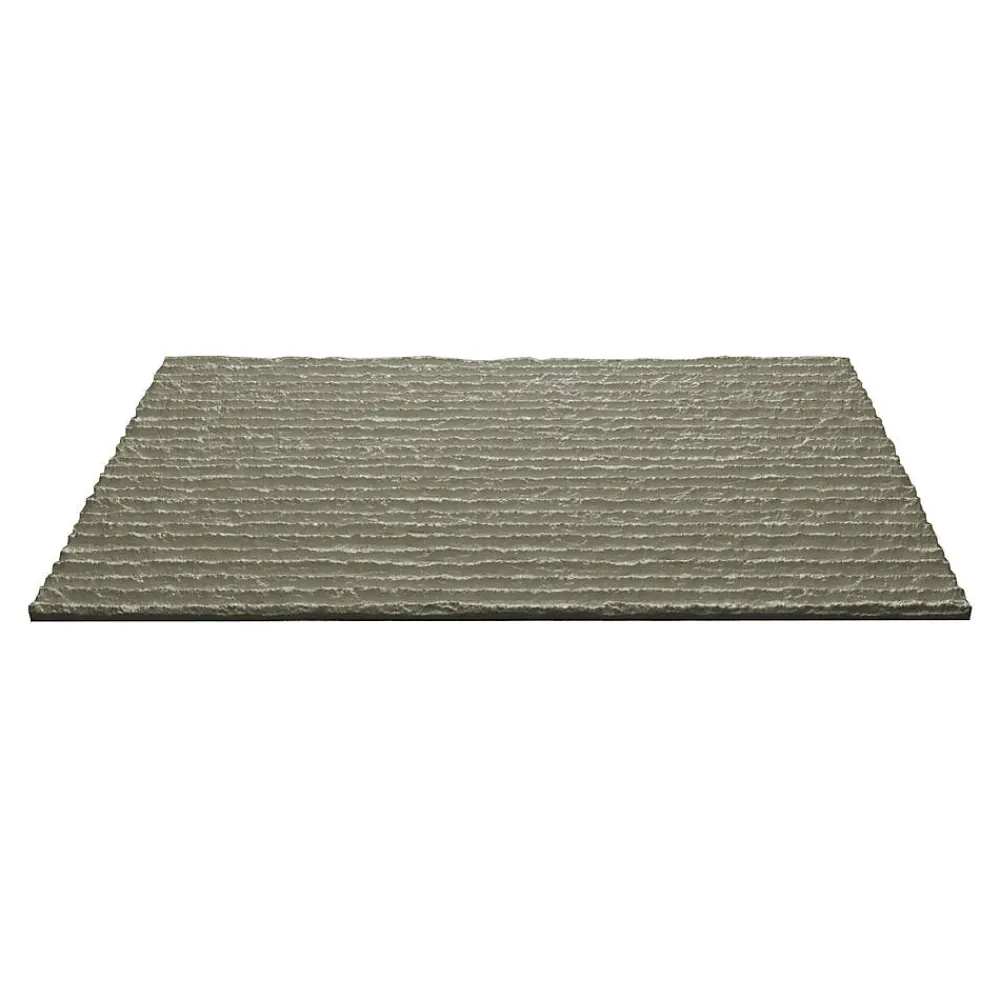 Divina Home Panneau Mural Décoratif<Ensemble de 12 panneaux décoratifs effet pierre 3D grattée, revêtement mural PU 8,6 m² (120x60x2,5 cm), gris roche