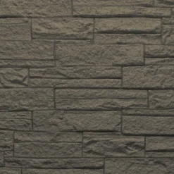 Divina Home Ensemble de 12 panneaux décoratifs effet brique et pierre 3D, revêtement mural PU 8,6 m², 120x60x2,5 cm, gris ardoise- Panneau Mural Décoratif