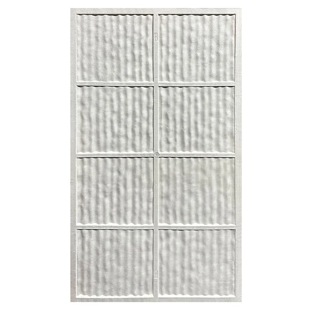 Divina Home Panneau Mural Décoratif<Ensemble de 12 panneaux décoratifs effet pierre grattée 3D, revêtement mural PU 8,6 m², 120x60x2,5 cm, blanc albâtre