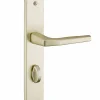 Thirard Poignée De Porte<Ensemble de poignées Picardie à condamnation, pour sanitaire, carré 7mm, entr'axes 195mm, couleur champagne -