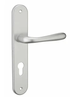 Thirard Poignée De Porte<Ensemble de poignées pour porte d'entrée Pelope trou de cylindre, carré 7mm, entr'axes 195mm, argent -