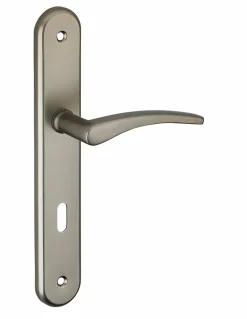 Thirard Poignée De Porte<Ensemble de poignées pour porte de chambre Vesta trou de clé, carré 7mm, entr'axes 195mm, nickelé satiné -