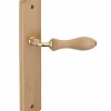Thirard Poignée De Porte<Ensemble de poignées pour porte intérieure Themis sans trou, carré 7mm, entr'axes 195mm, bois brut -