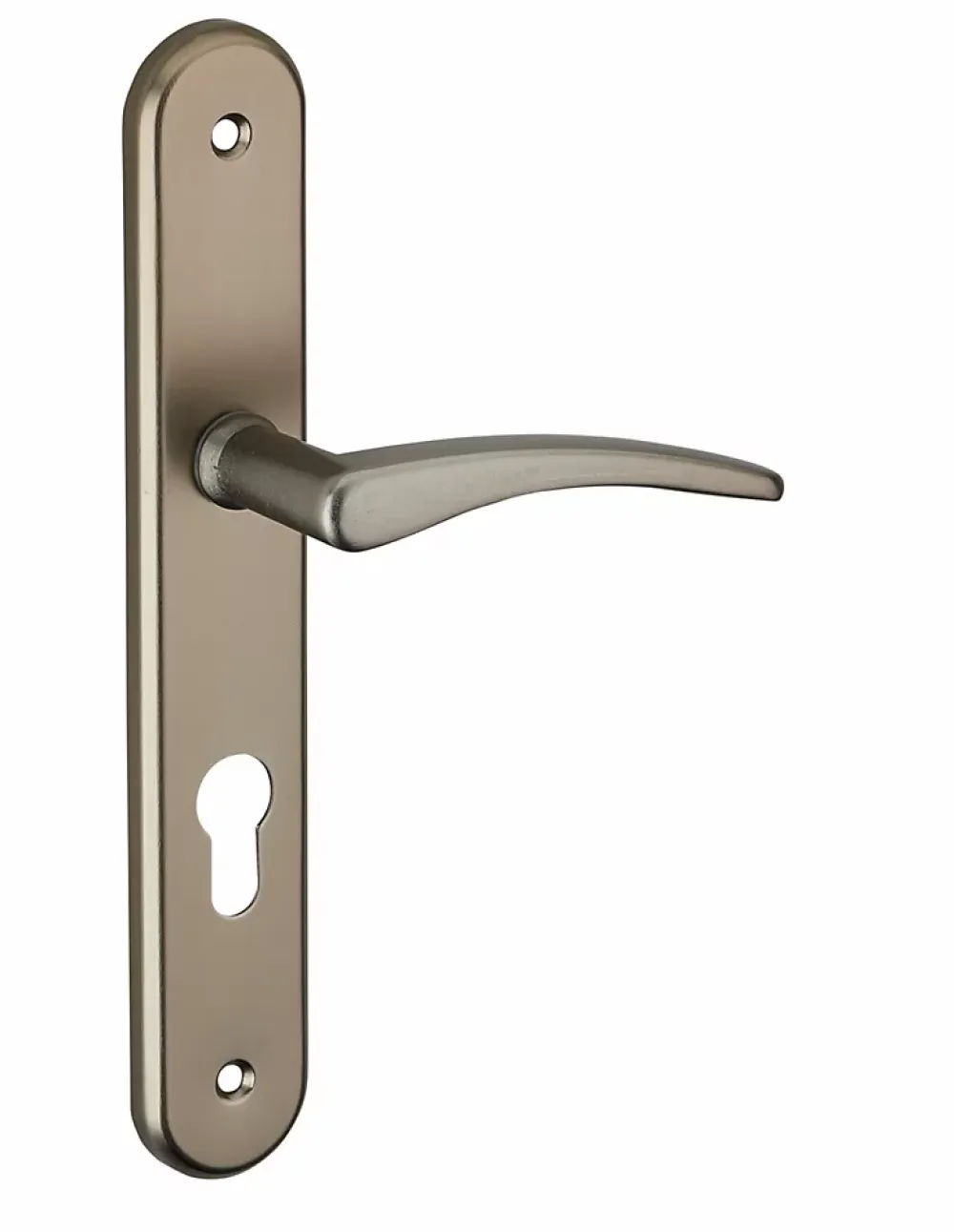 Thirard Poignée De Porte<Ensemble de poignées pour porte d'entrée Vesta trou de cylindre, carré 7mm, entr'axes 195mm, nickelé satiné -