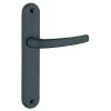 Thirard Ensemble de poignées pour porte intérieure Sultane sans trou, carré 7mm, entr'axes 195mm, anthracite -- Poignée De Porte
