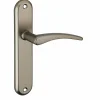 SP Ensemble de poignées pour porte intérieure Vesta sans trou, entr'axes 165mm, nickelé satiné -- Poignée De Porte