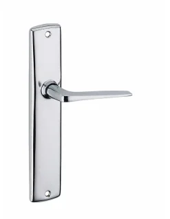 Thirard Ensemble de poignées pour porte intérieure Demeter sans trou, entr'axes 195mm, chromé -- Poignée De Porte