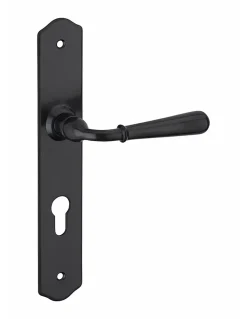 Thirard Poignée De Porte<Ensemble de poignées pour porte d'entrée Charon trou de cylindre, carré 7mm, entr'axes 195mm, acier patiné -