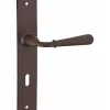 Thirard Poignée De Porte<Ensemble de poignées pour porte de chambre Charon trou de clé, carré 7mm, entr'axes 195mm, acier rouillé -