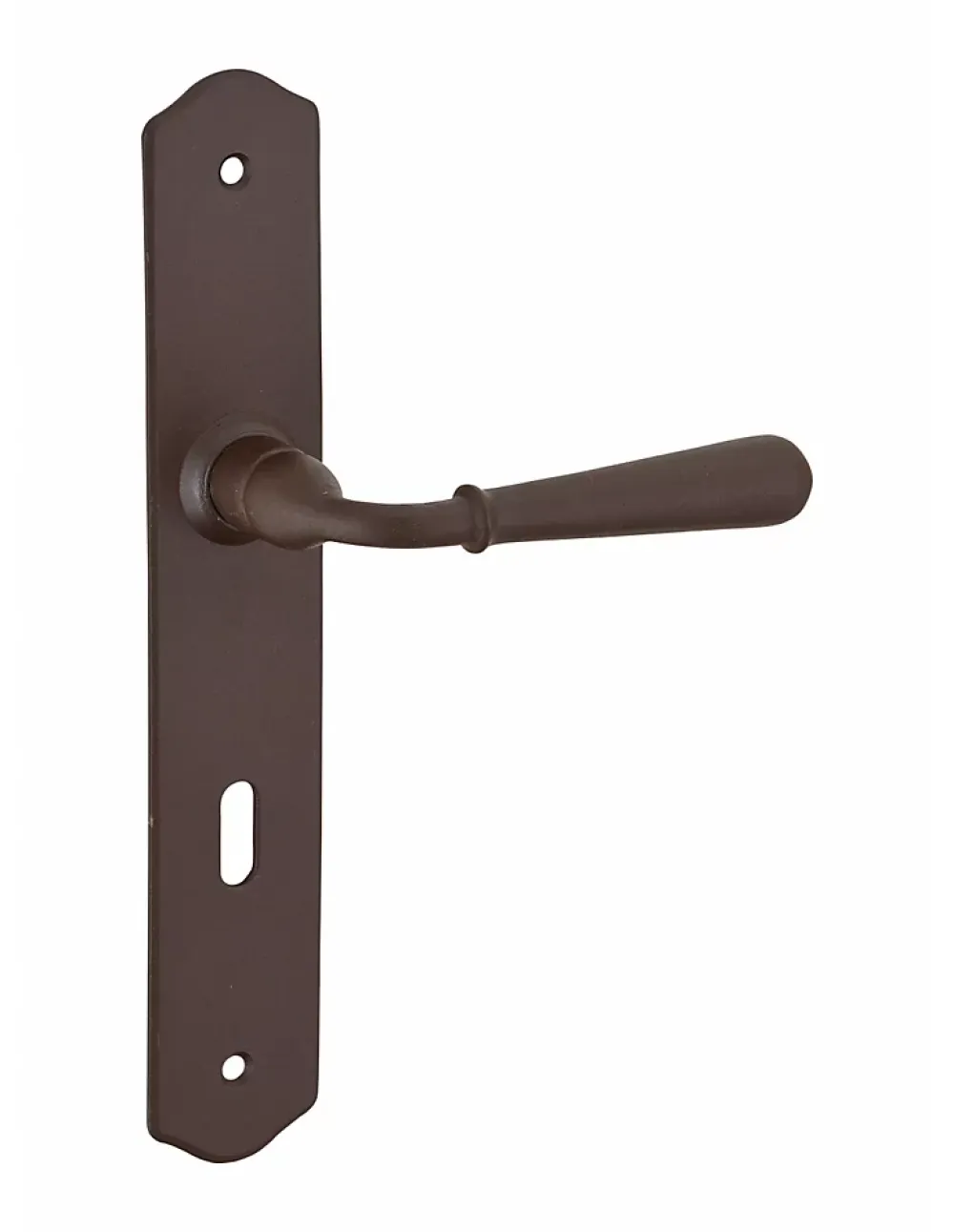 Thirard Poignée De Porte<Ensemble de poignées pour porte de chambre Charon trou de clé, carré 7mm, entr'axes 195mm, acier rouillé -