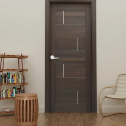 Ensemble poignée sur rosace rond à pousser Colan aluminium blanc Ø52mm- Poignée De Porte