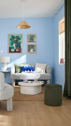 GoodHome Ensemble poignée sur rosace rond à visser Minzh effet nickel satin gris Ø50mm- Poignée De Porte
