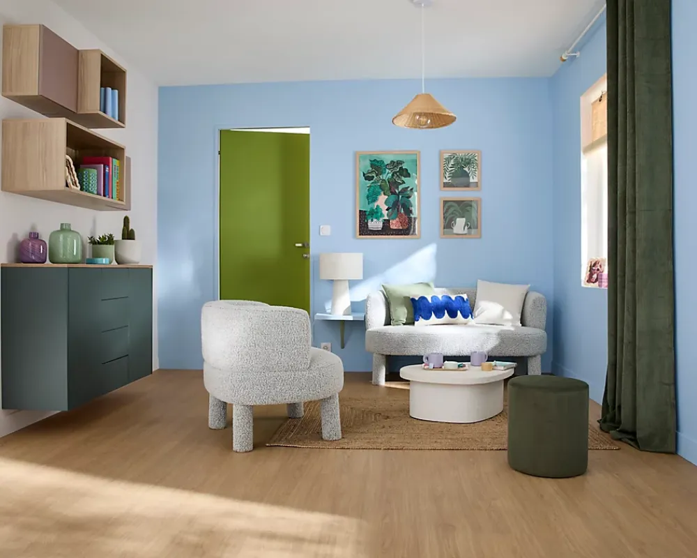 GoodHome Ensemble poignée sur rosace rond à visser Minzh effet nickel satin gris Ø50mm- Poignée De Porte
