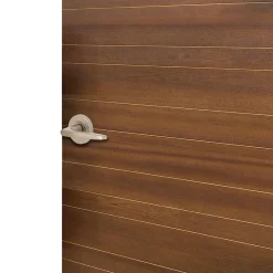 Ensemble poignée sur rosace rond à pousser Colan aluminium argent Ø52mm- Poignée De Porte
