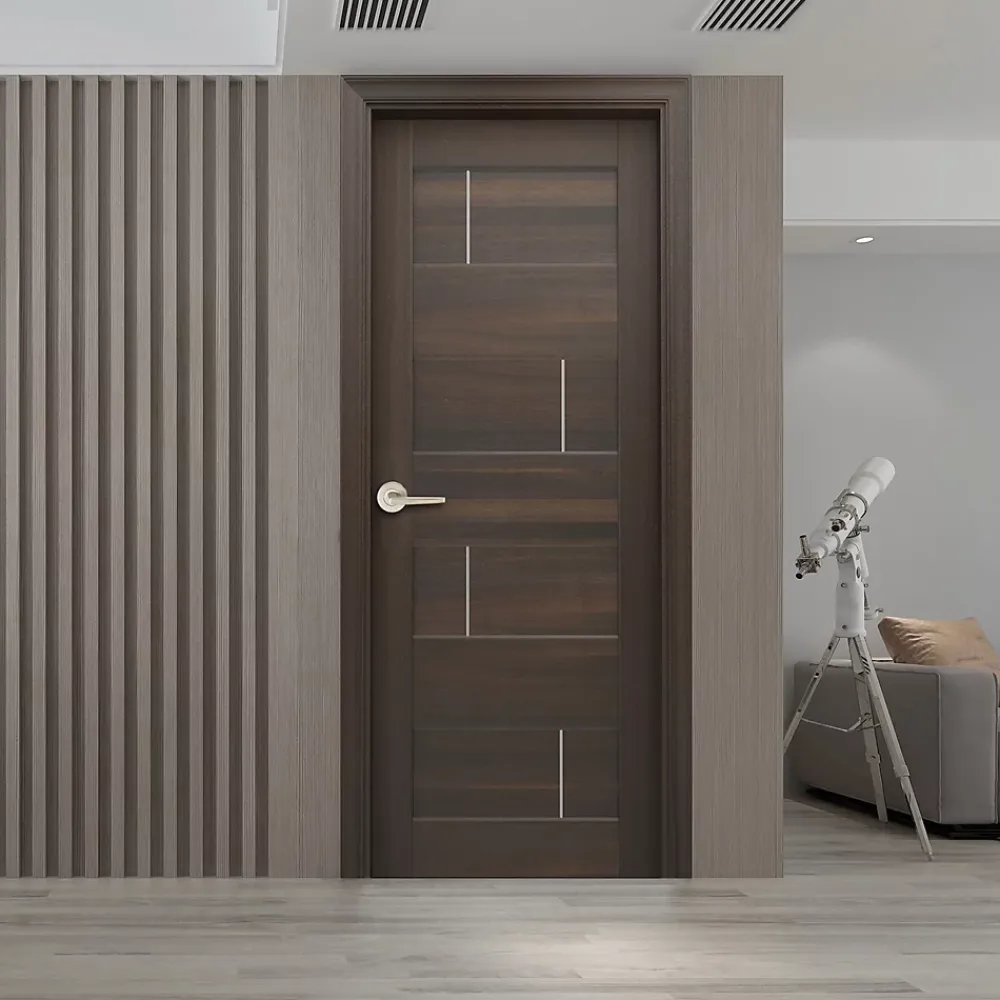 Ensemble poignée sur rosace rond à pousser Colan aluminium argent Ø52mm- Poignée De Porte