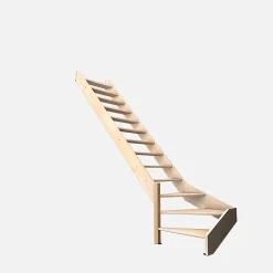 Kordo Escalier Quart Tournant<Escalier bois hêtre quart-tournant gauche, Nostra