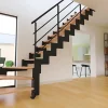 Alumin'home Escalier Quart Tournant<Escalier crémaillière quart tournant Costa rampe acier marche hêtre l. 2.75 m