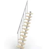 Matisere Escalier Droit<Escalier droit 12 marches - Hauteur à franchir de 2.60 à 3.08m - Largeur 60cm - Couleur bois et blanc - SMALL60/I-SGNAT-12