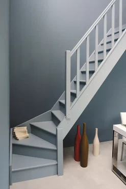Kordo Escalier Droit<Escalier droit bois Normandie l.74,5 cm 14 marches sapin