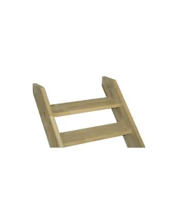 Woodup Escalier Droit Sapin (195 X 34 Mm) Fageole 220 Cm90 Chêne LC H Sol Sol 300 Cm- Escalier Escamotable
