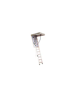 Woodup Escalier Escamotable Bois Isole 46 Mm Caisson 140 X 70 Cm- Escalier Mezzanine
