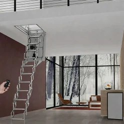 Matisere Escalier Escamotable<Escalier escamotable électrique - Trappe : 70x100cm - Hauteur max 3.00m - FGM70/100-300-C