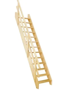 Woodup Escalier Droit<Escalier Gain De Place Aulac Kit Recoupable65 Avec Rampe H Sol Sol 280 Cm
