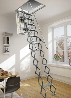 Matisere Escalier Grenier Electrique - Trappe 60x100cm - Hauteur 3.06 à 3.25m - ACI-THE325G/100X60- Escalier Escamotable