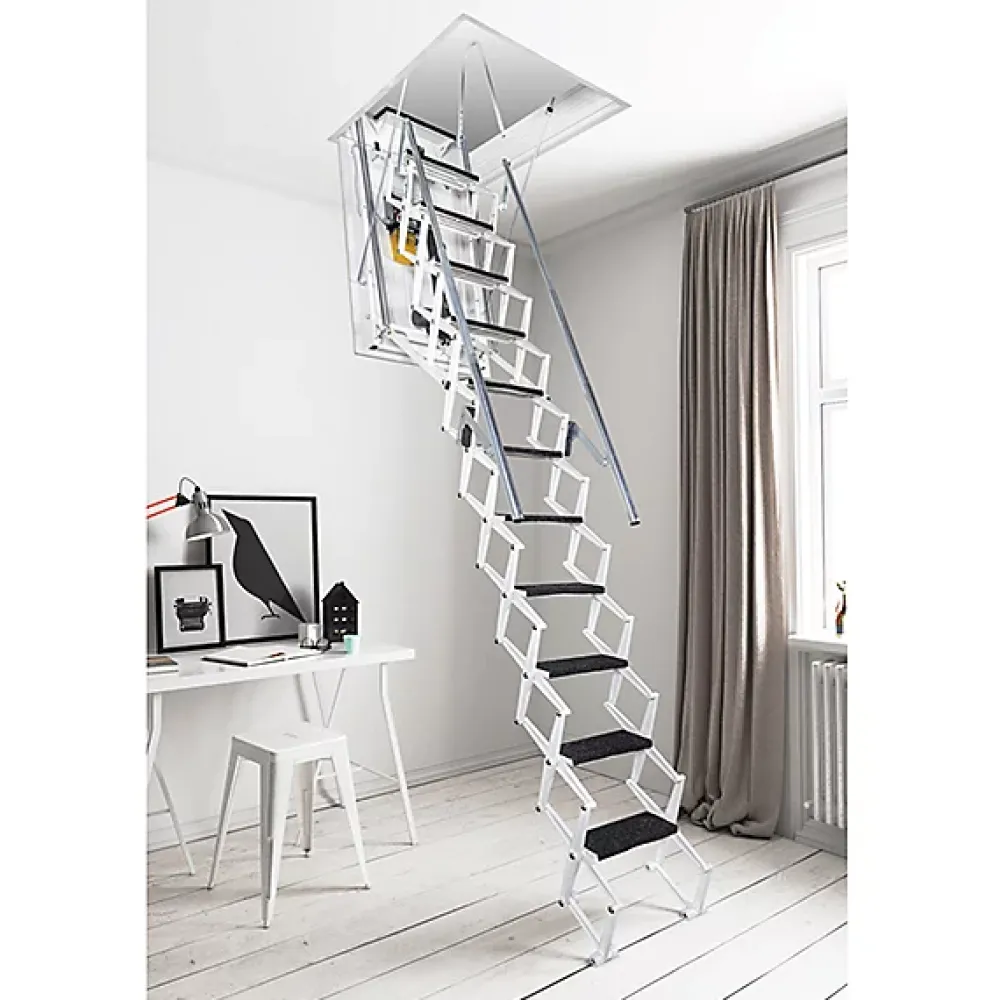 Matisere Escalier Escamotable<Escalier Grenier Electrique - Trappe 70x130cm - Hauteur 2.76 à 3.05m - ACI-THE300B/130X70