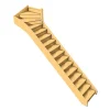 Woodup Escalier Quart Tournant<Escalier Quart Tournant Chêne Furka 288 Cm Kit Recoupable Haut à Droite Avec Contremarches Sapin H Sol Sol 288 Cm