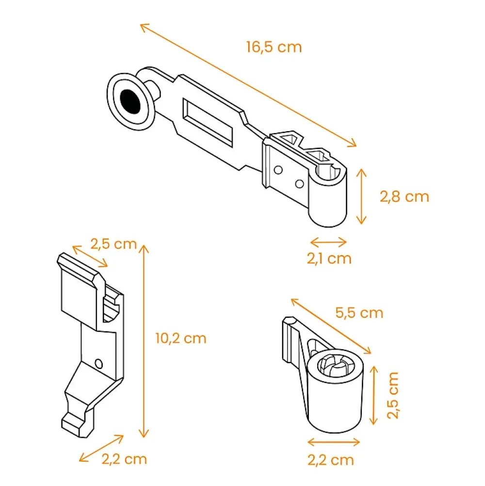 Tirard Espagnolette, Kit complet, Noir, Composite, pour Volet battant, Fermeture pour Volet- Volet Battant