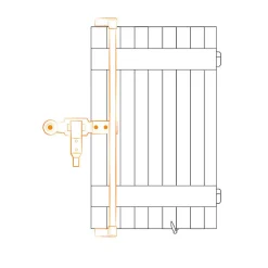 Tirard Espagnolette, Kit complet, Noir, Composite, pour Volet battant, Fermeture pour Volet- Volet Battant