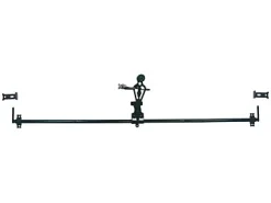 Afbat Espagnolette ronde complète acier noir h.2400 mm- Volet Battant
