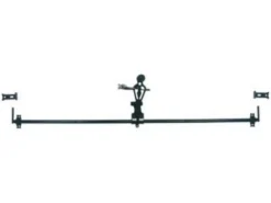 Afbat Volet Battant<Espagnolette ronde complète acier noir h.1500 mm
