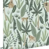 Estahome Papier Peint<papier peint singes de la jungle vert menthe et vert foncé - 53 cm x 10.05 m - 139073