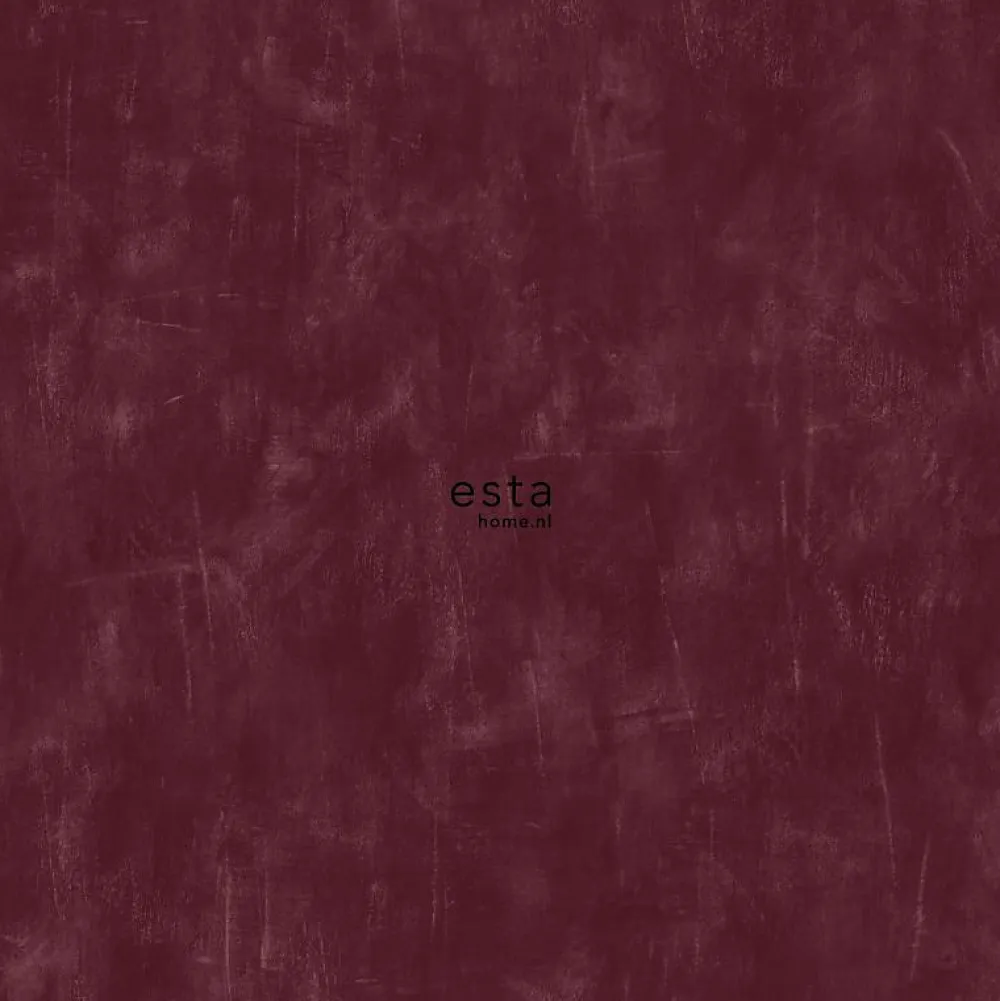 Estahome papier peint uni à effet pictural rouge bordeaux - 53 cm x 10.05 m - 148724- Papier Peint