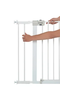 Safety 1st Extension barrière de sécurité en métal blanc Easy Close 14 cm- Barrière De Sécurité