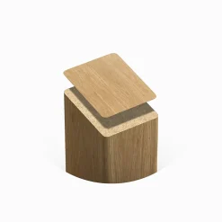 Extrémité adhésive vinyle imitation chêne pour lamelle 3 x 4 cm- Tasseau Bois|Lambris Mural