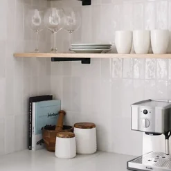 Gioia Materia Faïence Pour Cuisine<Faïence Effet Zellige Blanc ARTISAN 6.5x20 White - Les Carreaux de Jean